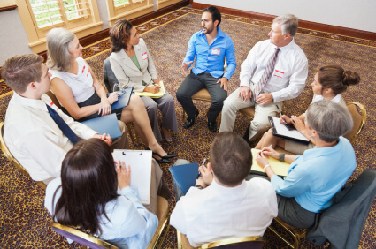 Image of a group of people during a Focus Group | Featured Image for the Blog, A Few Tips for Interview Audio Recording! By Pacific Transcription.