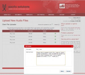 Screenshot of Pacific Transcription Website | Featured image for Outsourcing Transcription Services is Easy on Pacific Transcription.