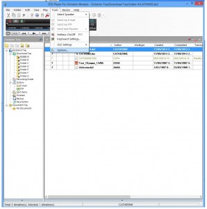 DS-5000 Dictation Software - Tools, Options
