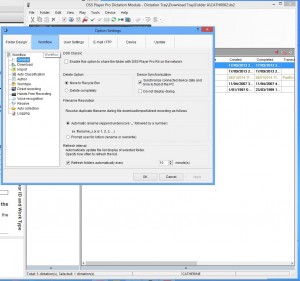 DS-5000 Dictation software - Workflow tab