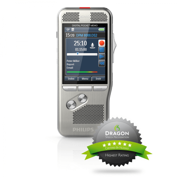 Philips Pocket Memo Voice Recorder DPM-8000