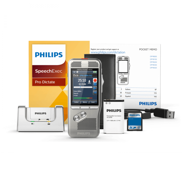 Philips DPM 8000 \ LFH-7277 - Premium Dictation and Transcription Bundle