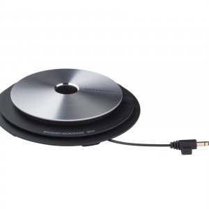 Side view photo of the Olympus ME-33 Boundary Microphone | featured image for Olympus ME-33 Boundary Microphone.