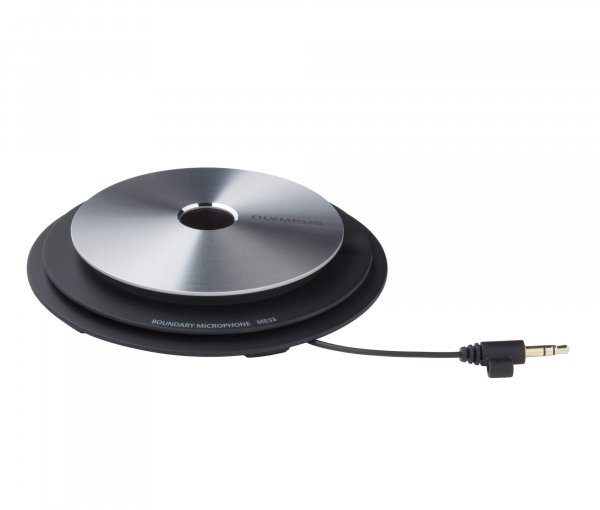 Side view photo of the Olympus ME-33 Boundary Microphone | featured image for Olympus ME-33 Boundary Microphone.