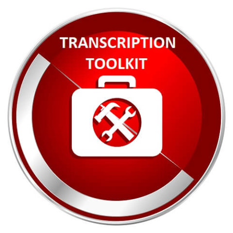 Image of a transcription toolkit icon | Featured image for Top Transcription Tools for Typists blog for Pacific Transcription.