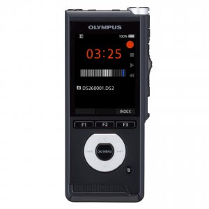 Photo of the front side of the Olympus DS-2600 | featured image for Olympus DS-2600 Business Dictation Recorder.