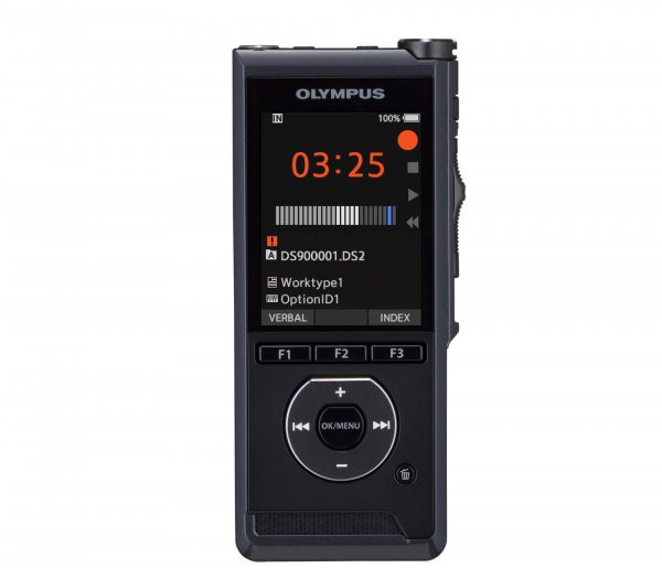 Photo of the front of the DS-9000 recorder | featured image for Olympus DS-9000 Professional Dictation Recorder.