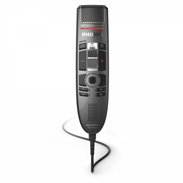 Photo of the front of the Philips SpeechMike Premium | featured image for Philips SpeechMike Premium Touch SMP3710 Slider.