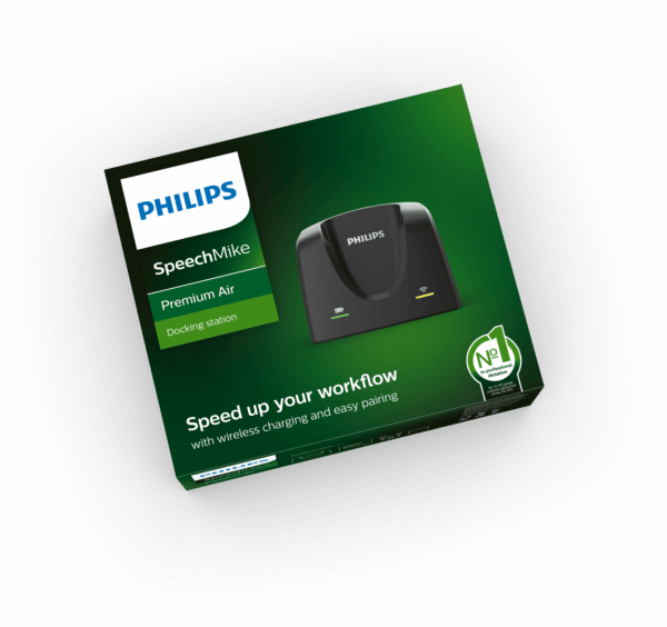 Photo of Philips SpeechMike Premium Air docking station | featured image for Philips SpeechMike Premium Air ACC4000 Docking Station.