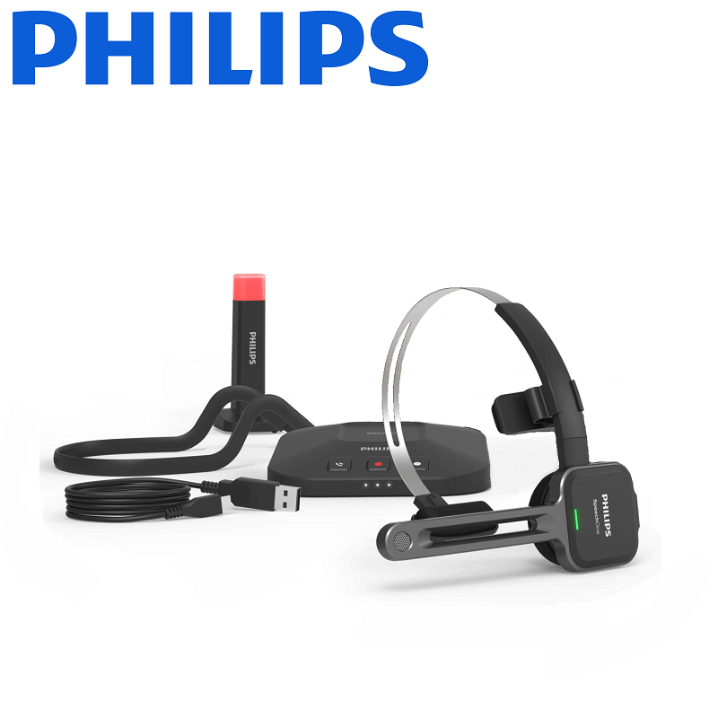 philips speechone wireless dictation headset