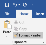 Microsoft Word Copy Formatting