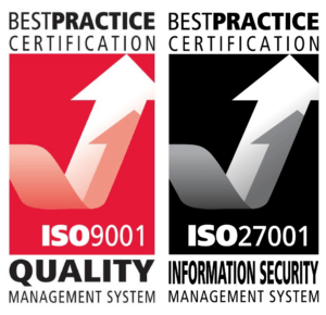 Pacific Transcription holds ISO 27001 & ISO 9001 certifications for quality and information security.